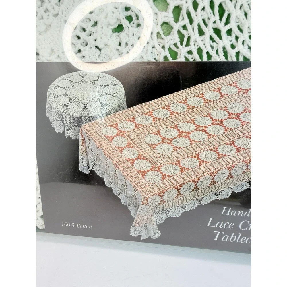 Handmade Lace Crochet Tablecloth 36